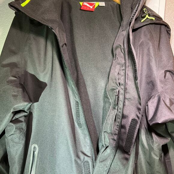 Puma Men's Jacket w Hoodie, Black, Small - Picture 6 of 12